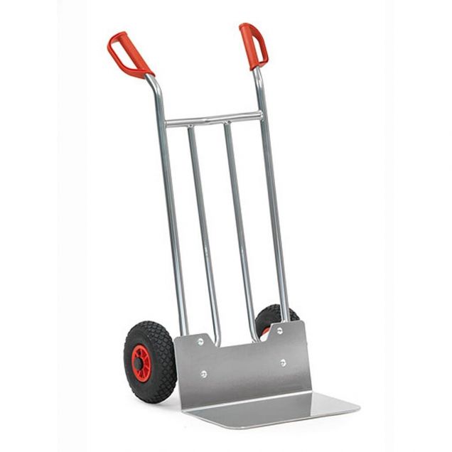 Aluminium Sackkarre 150 kg 1150 mm mit Luftreifen, extra große Schaufel