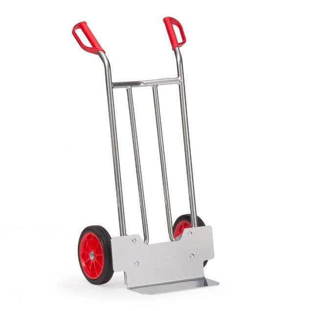 Aluminium Sackkarre 150 kg 1150 mm mit Gummireifen, 150 mm Schaufel