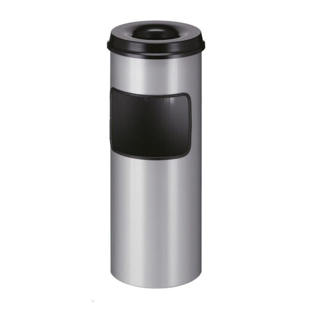 Asche-Papier-Lagerbehälter mit Löschsand 30 Liter aluminiumgrau-schwarz