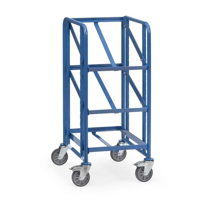 Lagerbehälterwagen 250 kg mit 3 Etagen 410x610, offener Rahmen