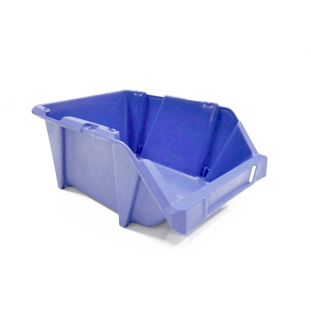 Begra stapelbarer und nestbarer Lagerbehälter S3 244x153x123 mm (lxbxh) blau