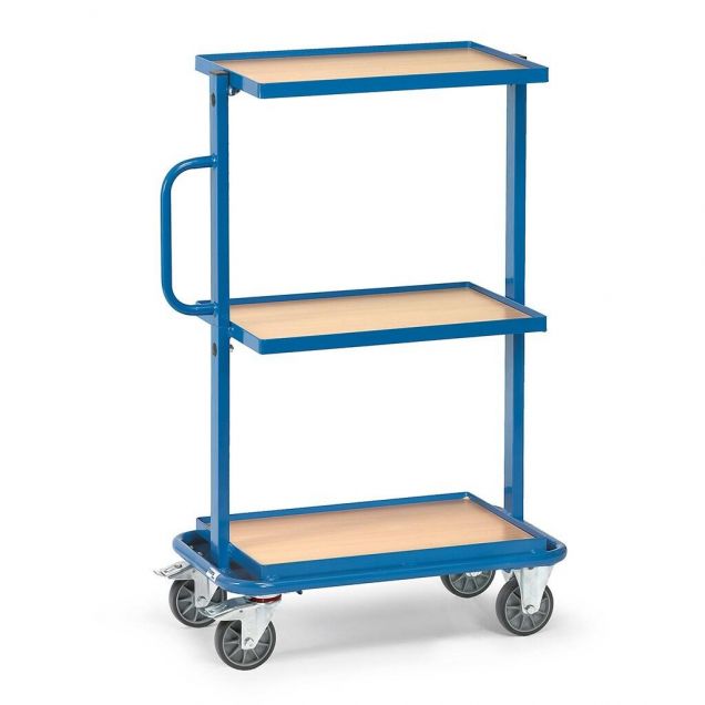 Beistellwagen 200 kg mit 3 Holzetagen