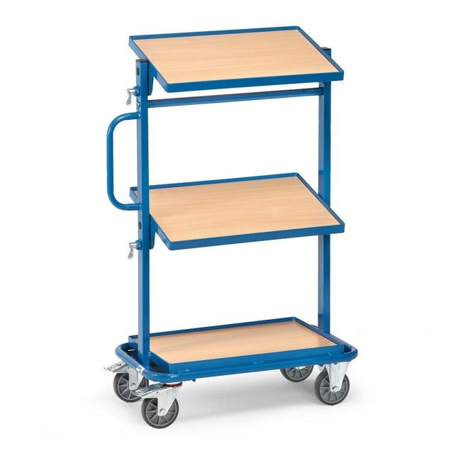 Beistellwagen 200 kg mit 3 kippbaren Holzetagen