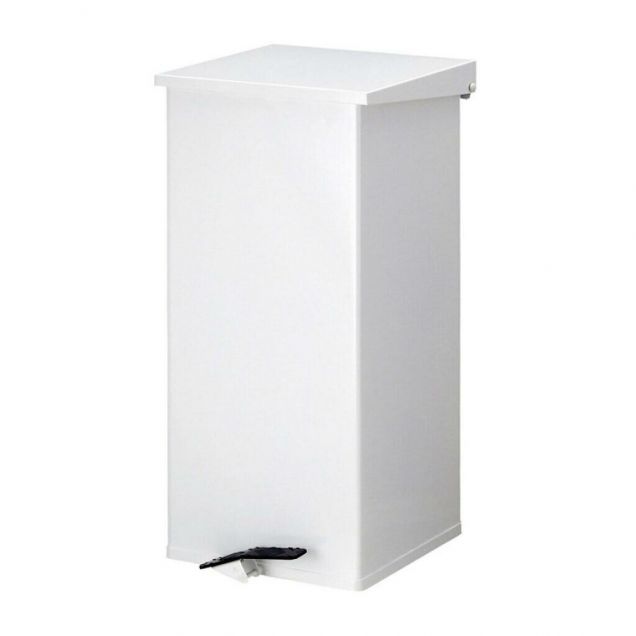 Carro-Kick Tretabfalleimer 110 Liter weiß