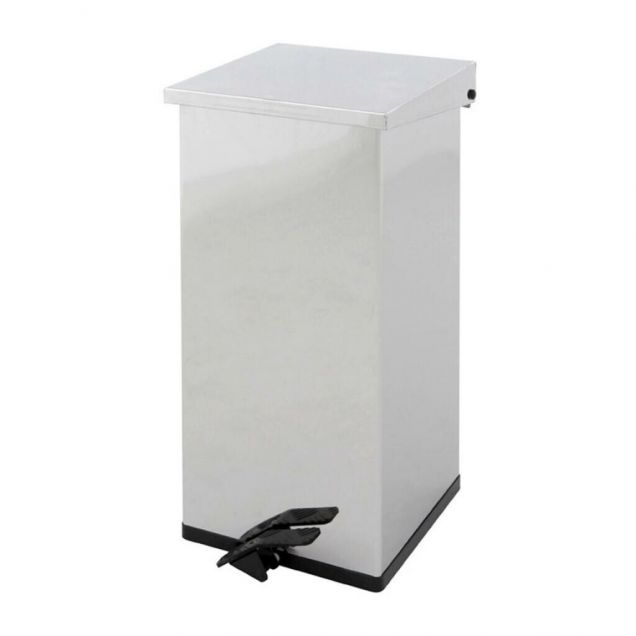 Carro-Kick Tretmülleimer 55 Liter Edelstahl-Optik