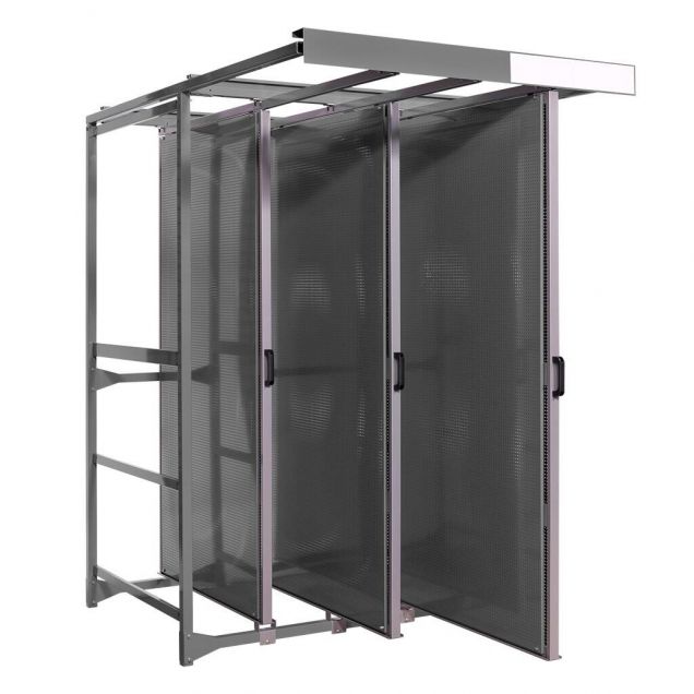 Werkzeugpanel-Ständer mit 3 Rahmen inklusive Paneele mit runden Löchern