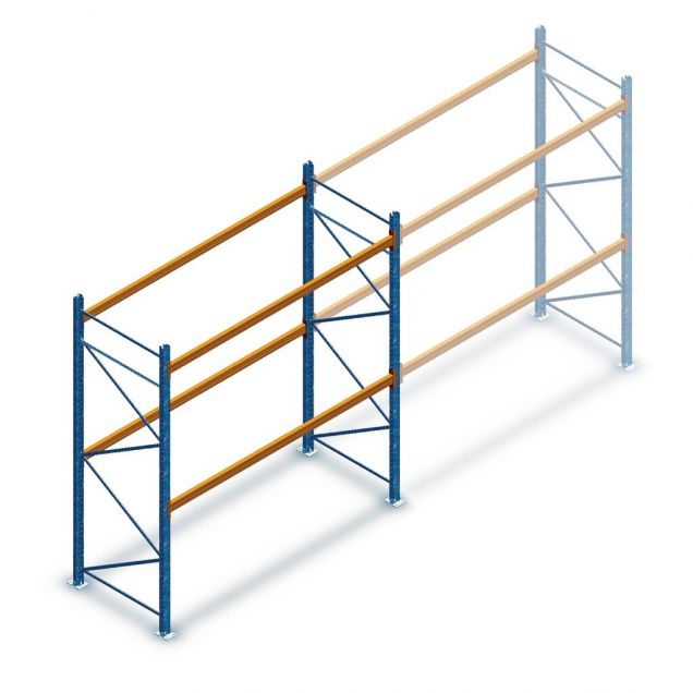 Gebrauchtes JH MPB Palettenregal 3000x2800x1100mm (hxbxt) 2 Ebenen Anfangsregal