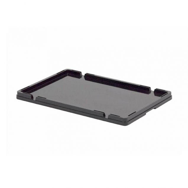 Deckel für LB Stapelbehälter 600x400x350 mm schwarz