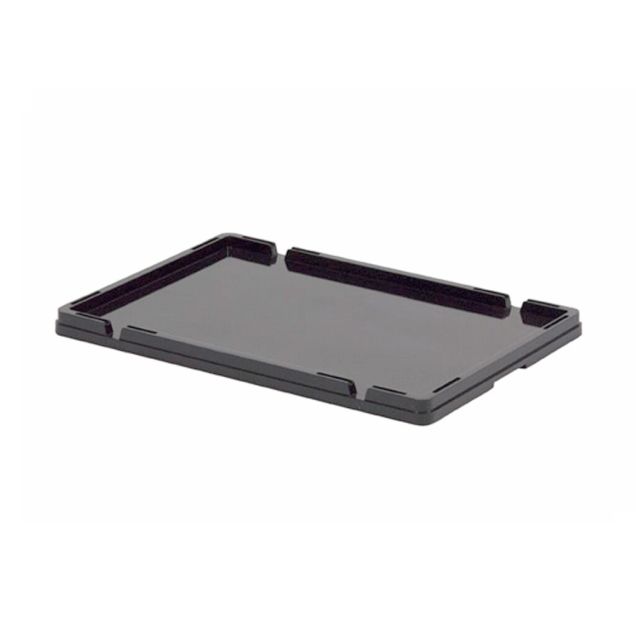 Deckel für LB Stapelbehälter 600x400x350 mm schwarz