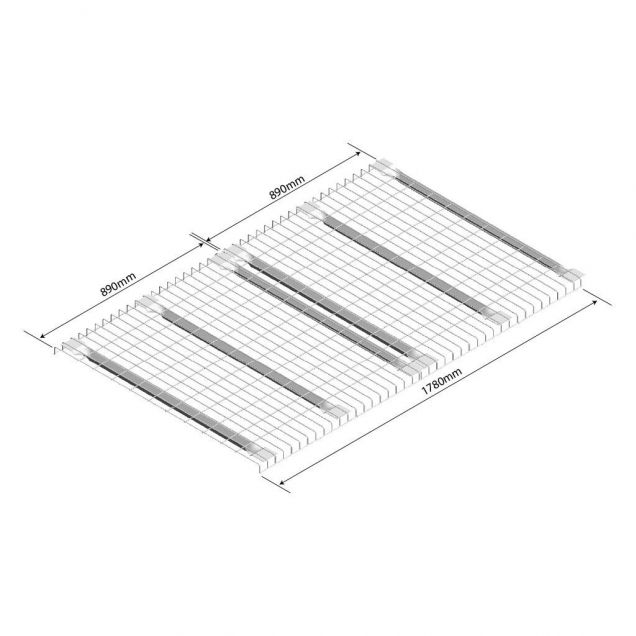 Drahtgitterböden für 1850 mm Palettenregale