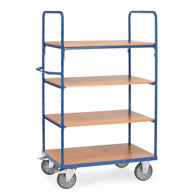 Etagenwagen, Transportwagen 1000x700x1800 mm (lxbxh) 600 kg mit 4 Etagen