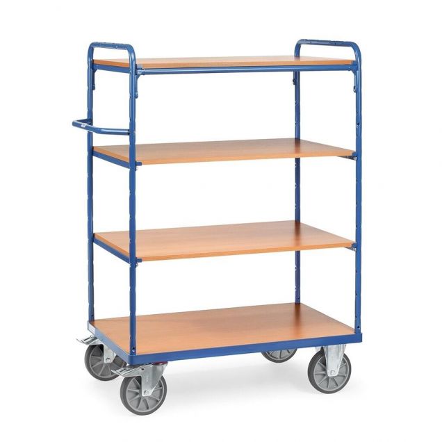 Etagenwagen, Transportwagen 1200x800x1552 mm (lxbxh) 600 kg mit 4 Etagen