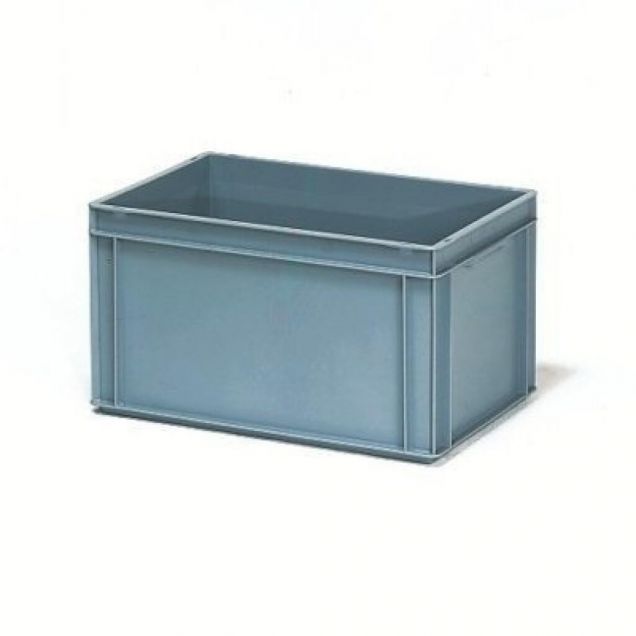 Fetra Eurobehälter, Euro-Norm Kiste 600x400x325 mm (lxbxh) grau