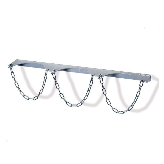 Gasflaschen-Wandhalter für 3 Gasflaschen mit einem Durchmesser von 230 mm