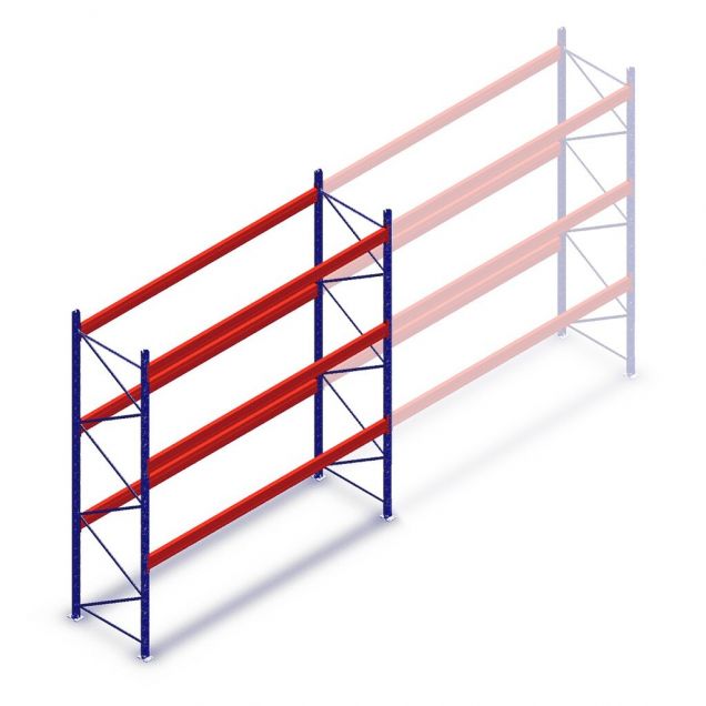 Gebrauchtes Esmena Palettenregal 4200x2700x1100mm (hxbxt) 3 Ebenen Anfangsregal