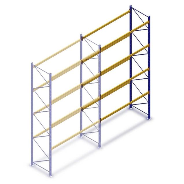 Gebrauchte Esmena Palettenregal 5800x2700x1100mm (hxbxt) 4 Ebenen Anbauregal