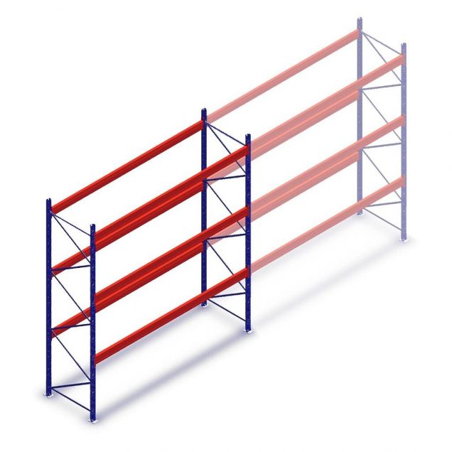 Gebrauchtes Stow Palettenregal 3500x3600x1100mm (hxbxt) 3 Ebenen Anfangsregal