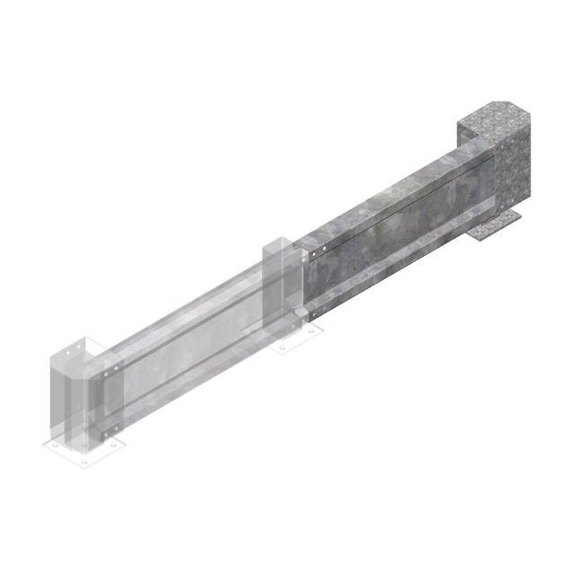 Führungsschiene 1000x400 mm (BxH) Anbauregal