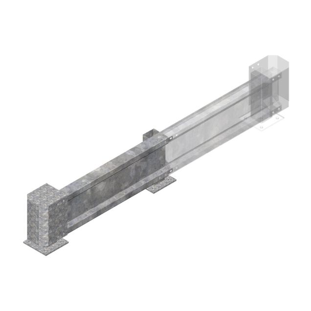 Führungsschiene 1000x400 mm (HxBxT) Grundregal