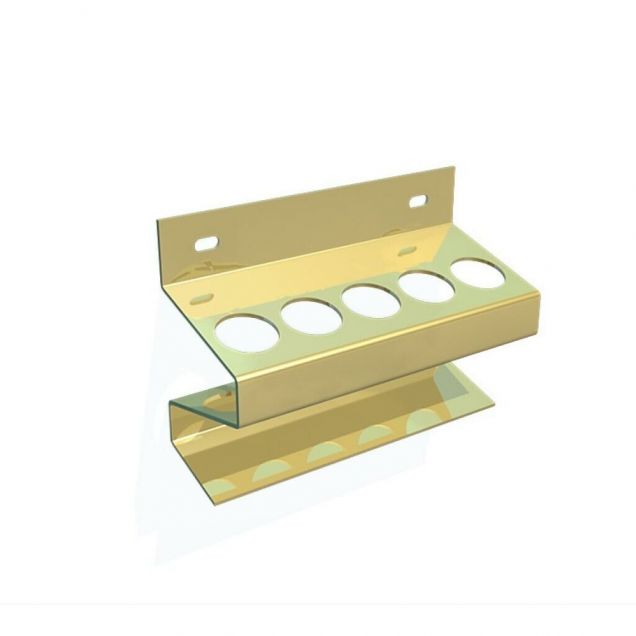 Werkzeughalter, Serienhalter 134 mm mit 5 runden Löchern