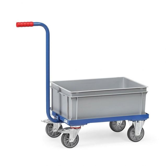 Greeproller 250 kg 600x400 mm mit Stahlplattform und 1 Eurobehälter