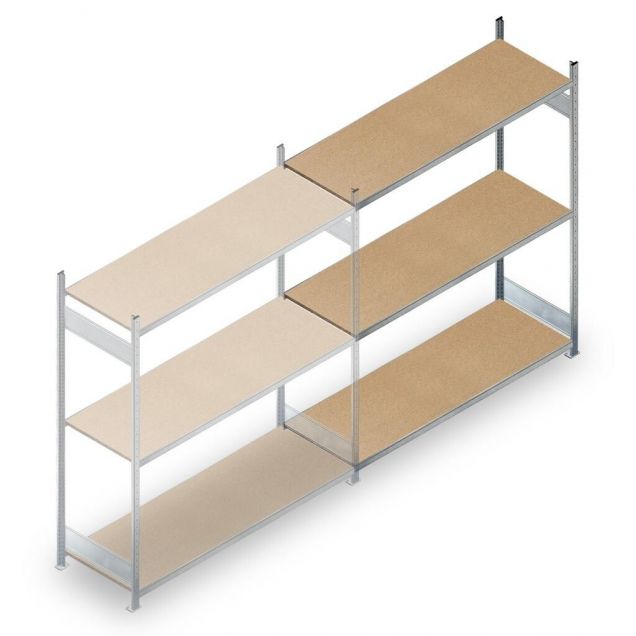 Weitspannregal HD 2000x2250x600 mm (hxbxt) 3 Ebenen Anbauregal