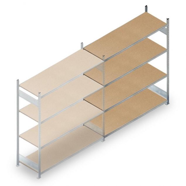 Weitspannregal HD 2000x2250x600 mm (hxbxt) 4 Ebenen Anbauregal