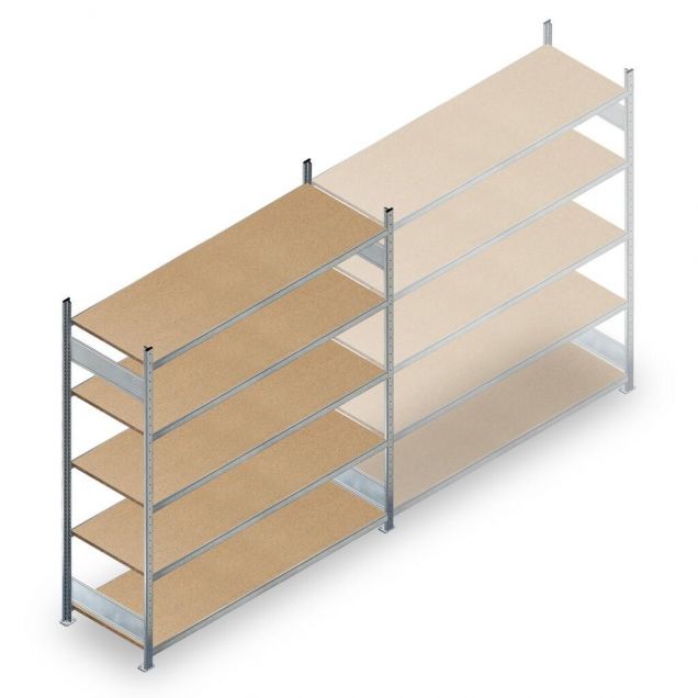 Weitspannregal HD 2000x2250x600 mm (hxbxt) 5 Ebenen Anfangsregal