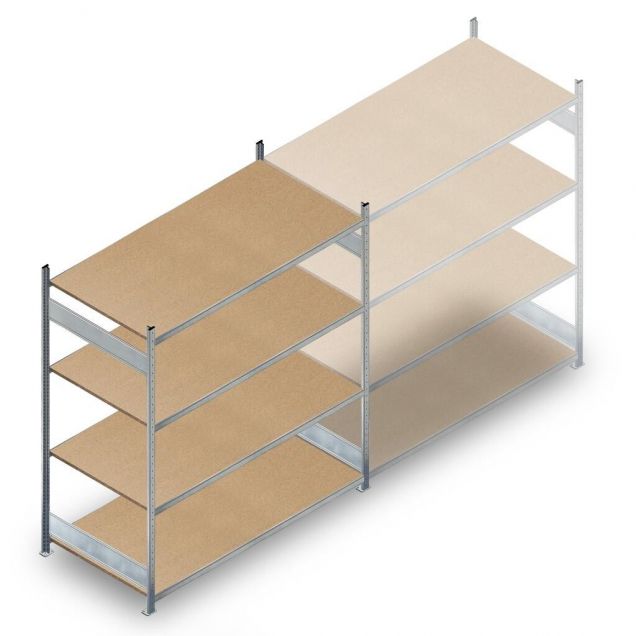 Weitspannregal HD 2000x2250x800 mm (hxbxt) 4 Ebenen Anfangsregal
