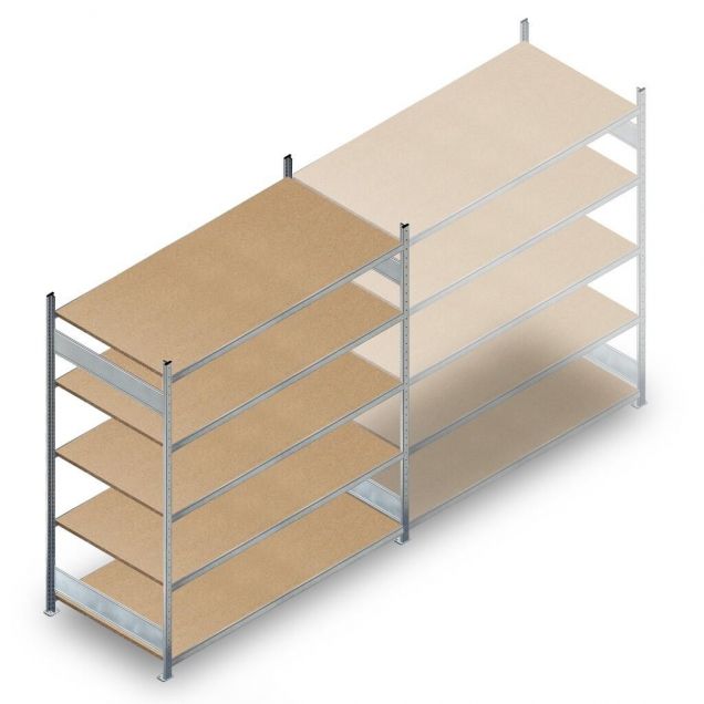 Weitspannregal HD 2000x2250x800 mm (hxbxt) 5 Ebenen Anfangsregal