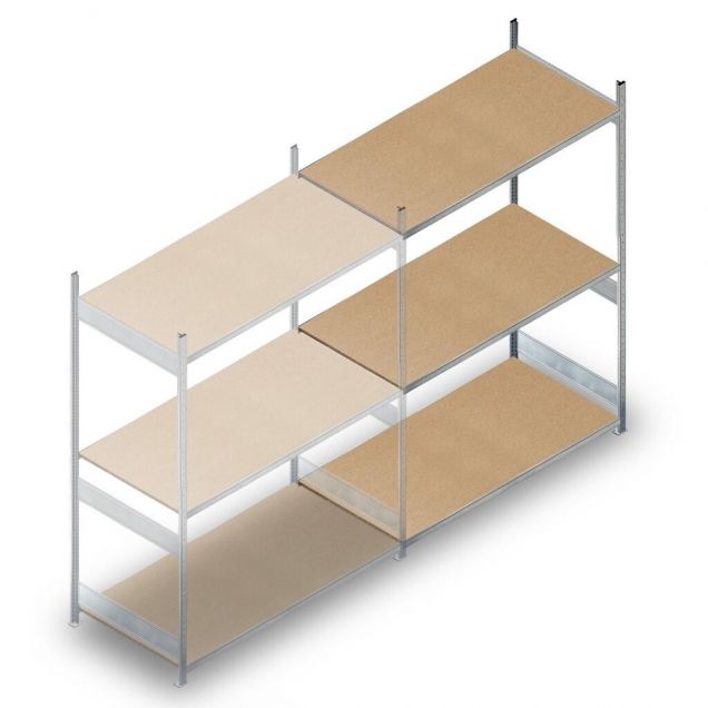 Weitspannregal HD 2500x2250x800 mm (hxbxt) 3 Ebenen Anbauregal
