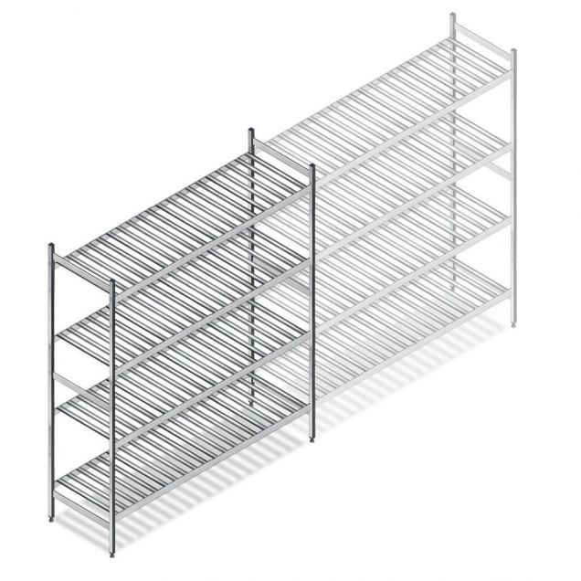 Hygienisches Regal 6811 1800x1080x560 mm (hxbxt) 4 Ebenen Anfangsregal