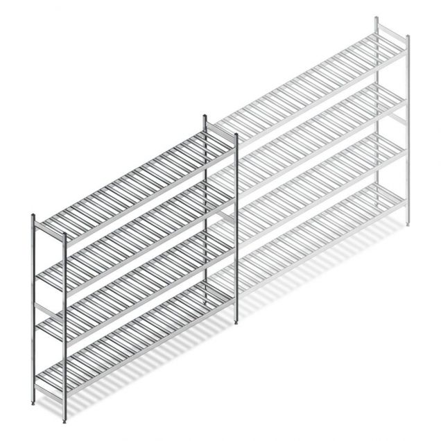 Hygieneregal 6811 1800x1320x360 mm (hxbxt) 4 Ebenen Anfangsregal