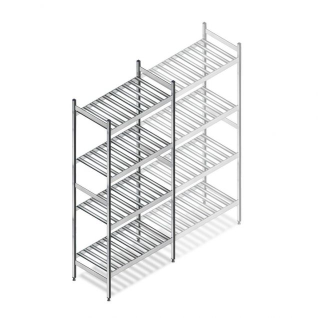 Hygienisches Regal 6811 1800x660x460 mm (hxbxt) 4 Ebenen Anfangsregal