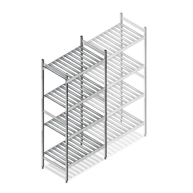 Hygienisches Regal 6811 1800x780x560 mm (hxbxt) 4 Ebenen Anfangsregal