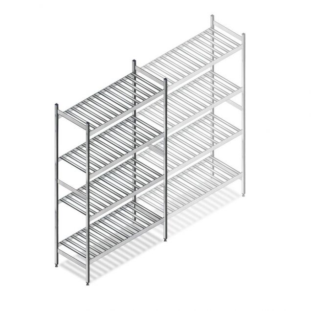 Hygienisches Regal 6811 1800x900x460 mm (hxbxt) 4 Ebenen Anfangsregal