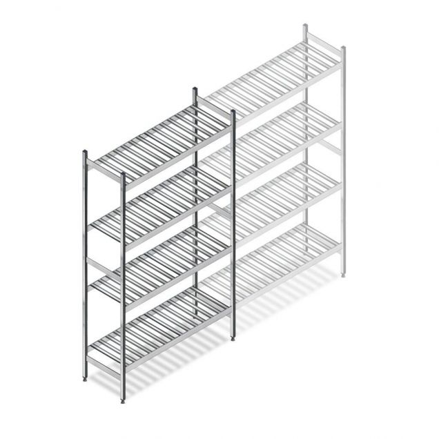 Hygienisches Regal 6811 1800x960x360 mm (hxbxt) 4 Ebenen Anfangsregal