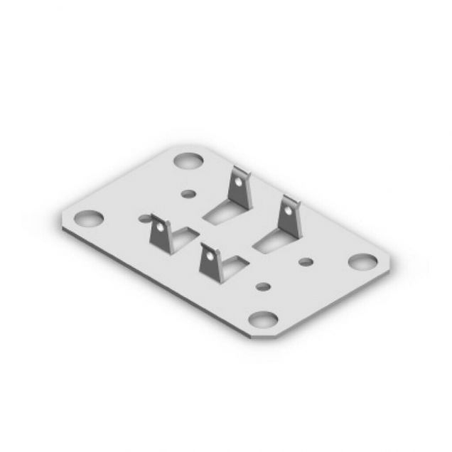 Bodenplatte Heavy Duty Doppel Fachbodenregal