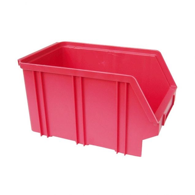 Kunststoff Stapelbehälter, Lagerbehälter A3 240x150x135 mm (lxbxh) rot