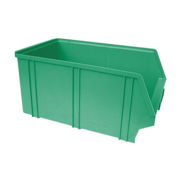 Kunststoff Stapelbehälter, Lagerbehälter A4 350x210x160 mm (lxbxh) grün
