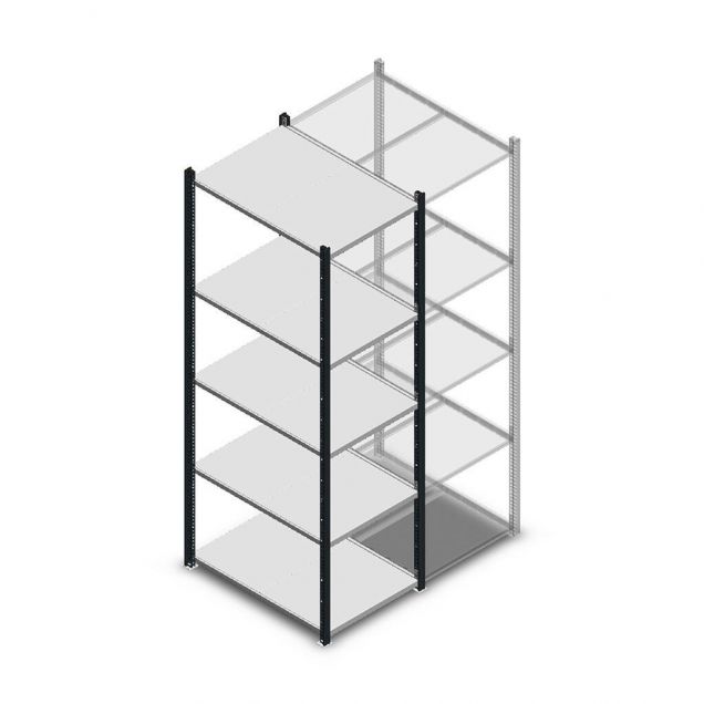 Fachbodenregal Medium Duty 2000x550x800mm (hxbxt) 5 Ebenen anthrazit Anfangsregal