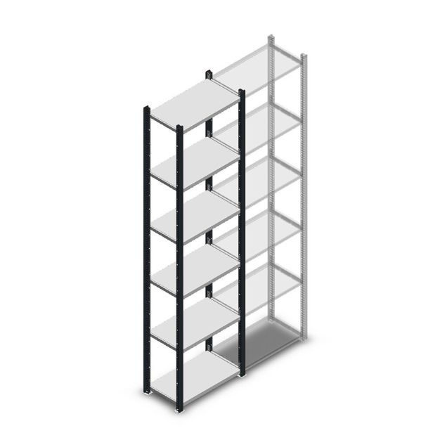 Fachbodenregal Medium Duty 2200x550x300mm (hxbxt) 6 Ebenen anthrazit Anfangsregal
