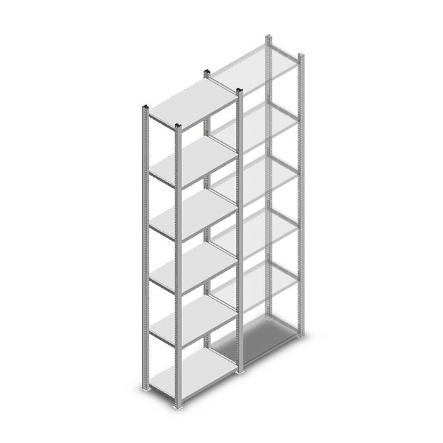 Fachbodenregal Light Duty 2000x550x300mm (HxBxT) 6 Ebenen Grundregal