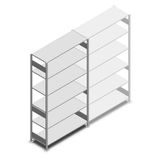 Fachbodenregal Heavy Duty 2500x1300x500 mm (hxbxt) 6 Ebenen 250 kg Anfangsregal