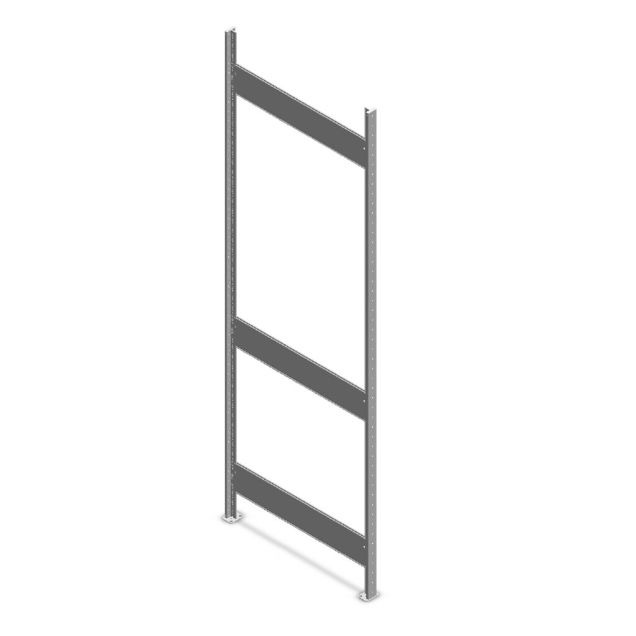 Fachbodenregal Heavy Duty Rahmen 2500x800 mm verzinkt