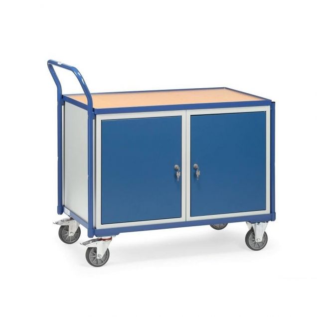 Leichter Werkstattwagen 300 kg mit 2 Etagenbehältern 1000x600 mm