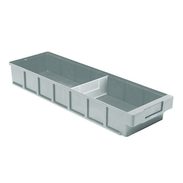 Lagerbehälter, Lagerregal-Behälter VKB 600x186x83 mm (lxbxh) grau
