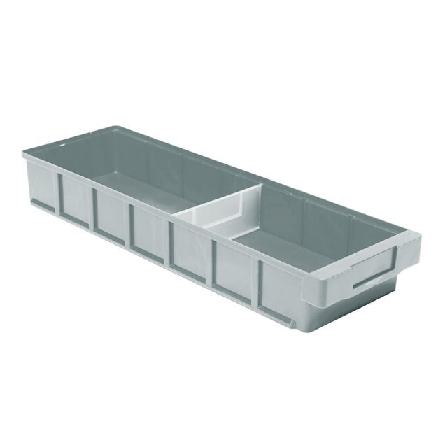 Lagerbehälter, Lagerregal-Behälter VKB 600x186x83 mm (lxbxh) grau