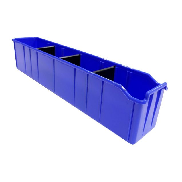 Lagerbehälter PSB 6 blau 515x100x110 mm (lxbxh) blau