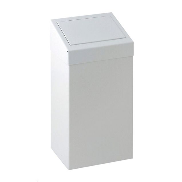 Metallene Abfallbehälter mit Pushdeckel 50 Liter